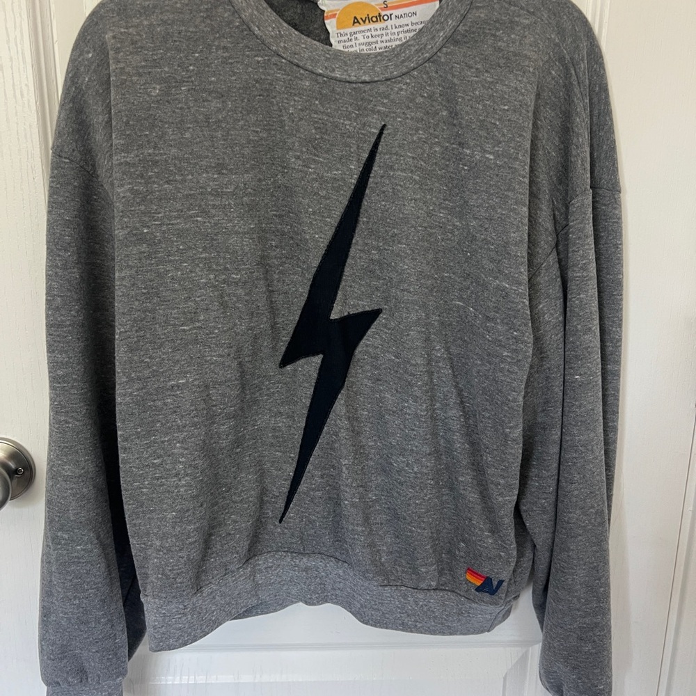 Lightning Bolt Gray Sweater